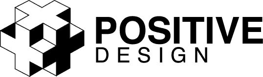 Positive Design Logo Black and white